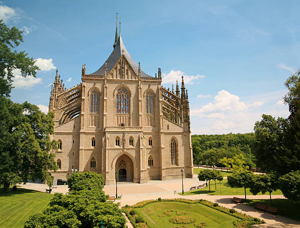 Church of Saint Barbara stock photo