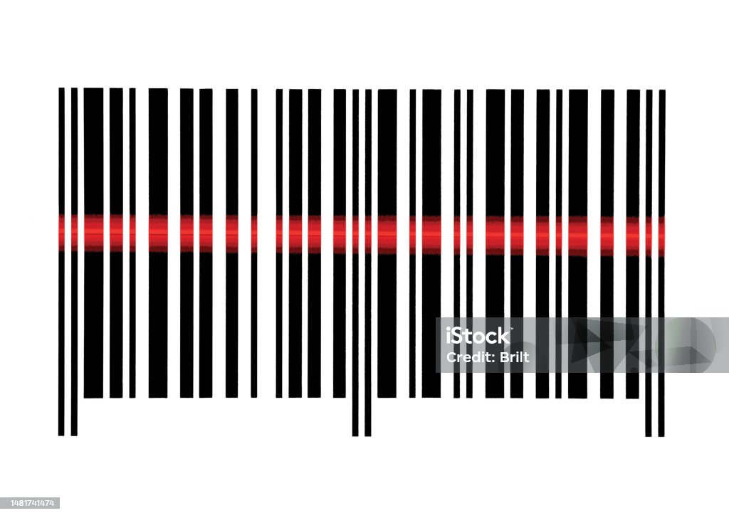 Barcode Scanner Patterns Large Detailed Isolated Black Barcode Pattern Macro Closeup White ...