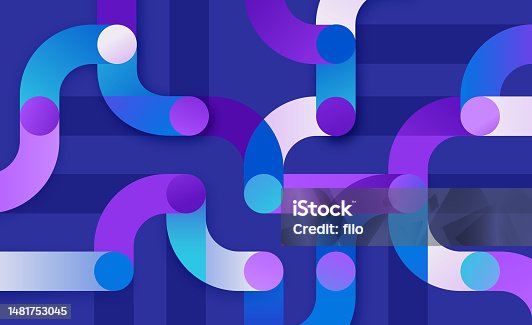 istock Modern Connection Abstract Motion Technology Background 1481753045
