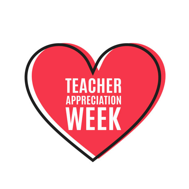 Teacher Appreciation Week card. Vector Teacher Appreciation Week card. Vector illustration. EPS10 teacher appreciation week stock illustrations