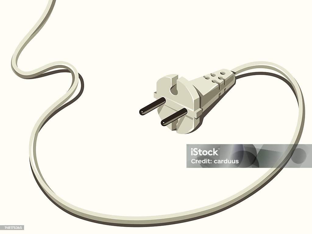 Conector de dos terminales - arte vectorial de Cable libre de derechos