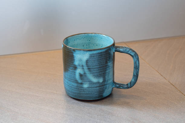 istock Handmade ceramic mug made on the potter's wheel 1481757026
