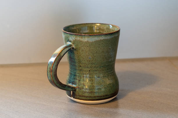 istock Handmade ceramic mug made on the potter's wheel 1481758525