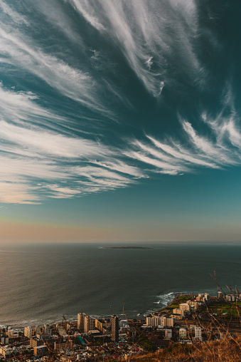 Cape Town During Sunset as seen from Signal Hill, South Africa