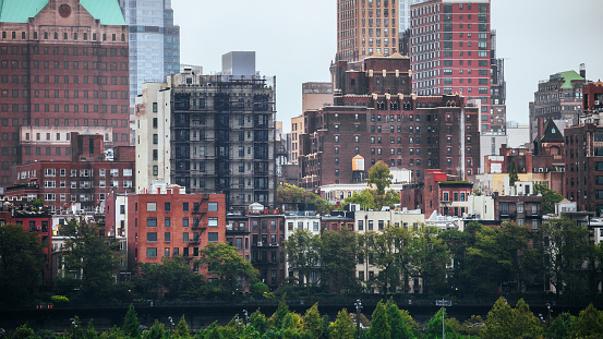 Manhattan, Upper East Side, New York, elevated view.