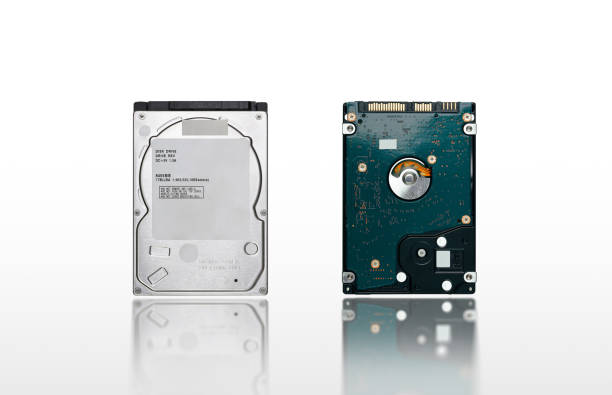 istock Close up front and back of hard disk drive 2.5 inch isolated on white background 1481784601