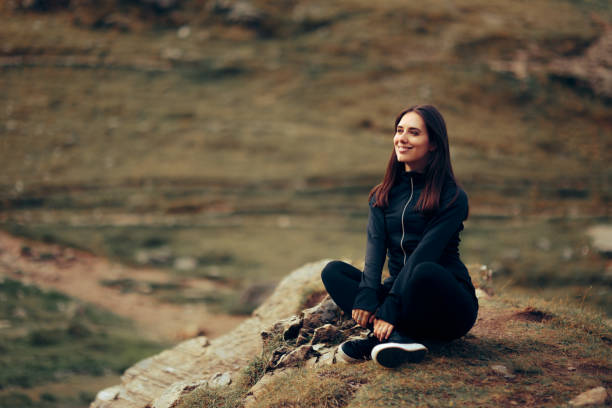 istock Happy Woman Relaxing Outdoors after Training 1481794079