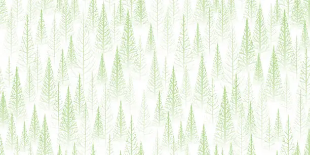 Vector illustration of Green forest background