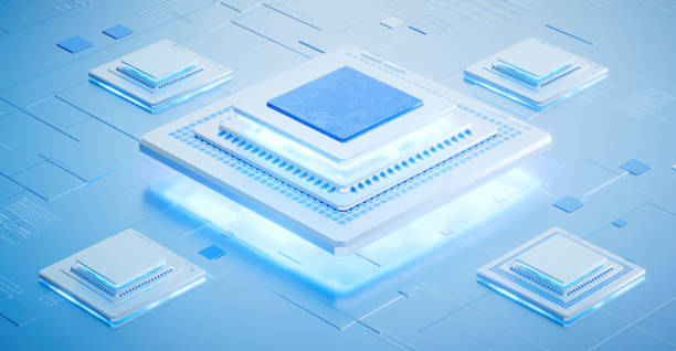 istock 3D rendering of cyberpunk AI. Circuit board. Technology background. Central Computer Processors CPU and GPU concept. Motherboard digital chip. Tech science background. 1481814715