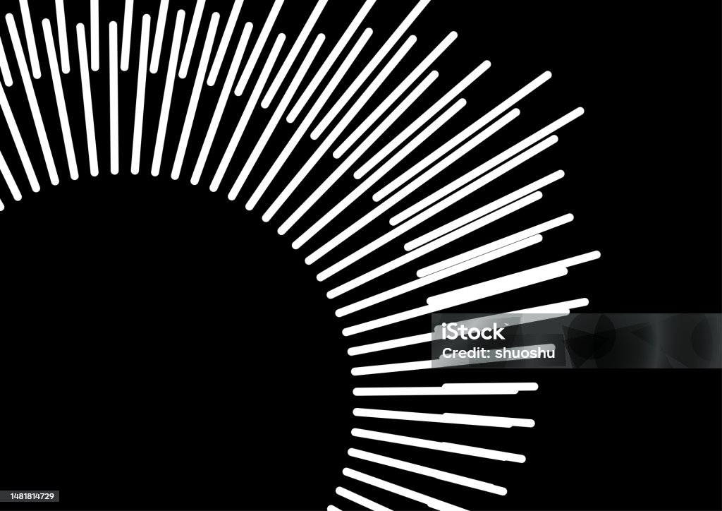 Dynamic Circle Pattern Abstract Black And White Dynamic Circle Stripe Pattern Background Stock ...