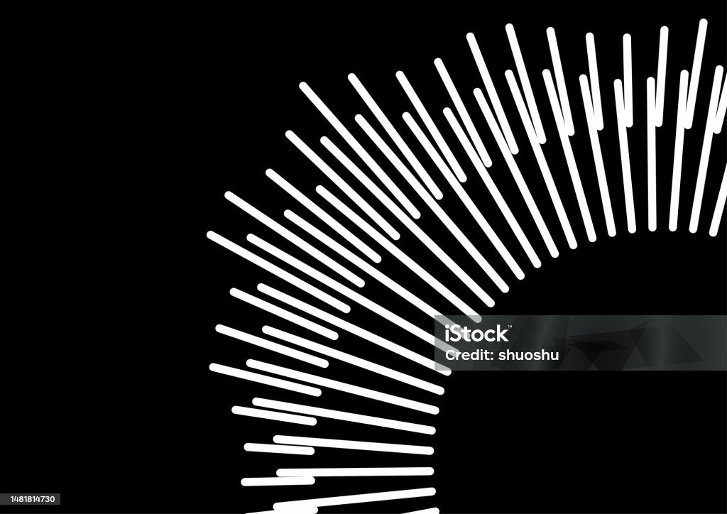 Dynamic Circle Pattern Abstract Black And White Dynamic Circle Stripe Pattern Background Stock ...