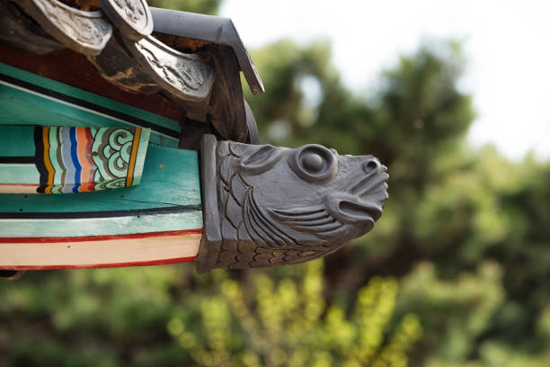 Dominican Republic, Punta Cana - 26 May 2016: Local traditional totem, carved from wood