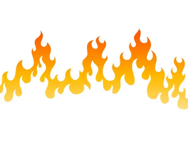 Vector illustration of fire bg