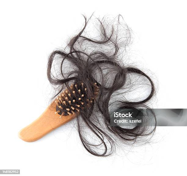 Hair Loss Stock Photo - Download Image Now - Alopecia, Hairbrush, Cut Out