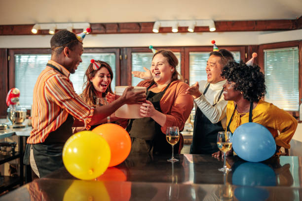 istock Cheerful friends celebrate birthday. 1481840473