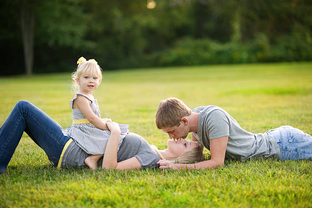istock Young Family Outside 148184071