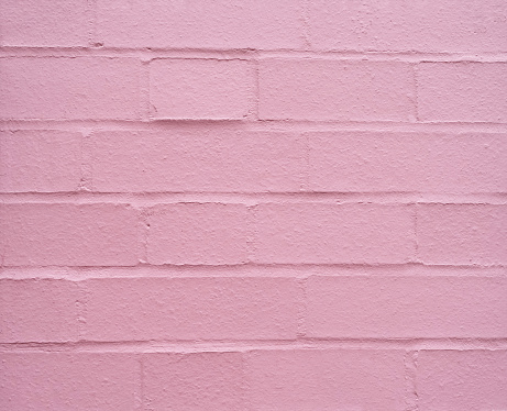 Pink Brick Wall Texture Background, Vintage stonewall surface, Empty backdrop background Grunge sweet wallpaper,Exterior wall,Stucco Background With Copy Space For design