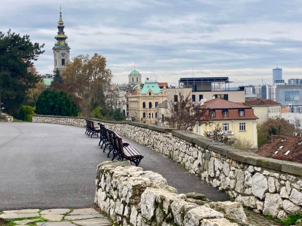 istock Serbia - Belgrade - Parc Kalemegdan and view on Beograd and Danube 1481846524