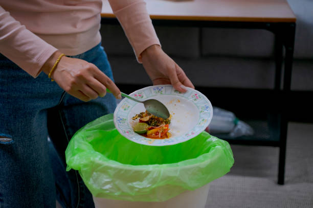 istock Woman teach son to garbage. 1481850011