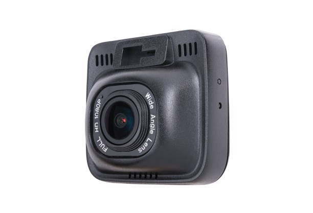 istock Car CCTV camera video recorder isolated on white background 1481855089