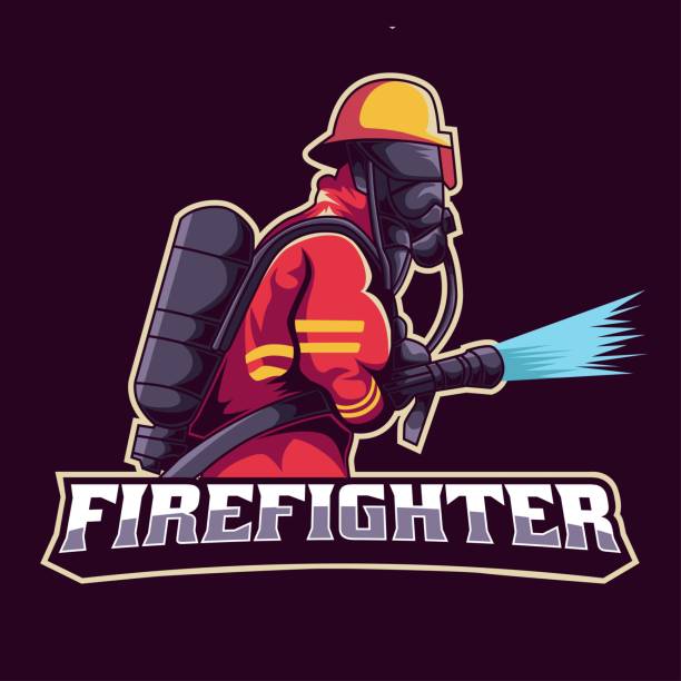 670+ Female Firefighter Fire Stock Illustrations, Royalty-Free Vector ...