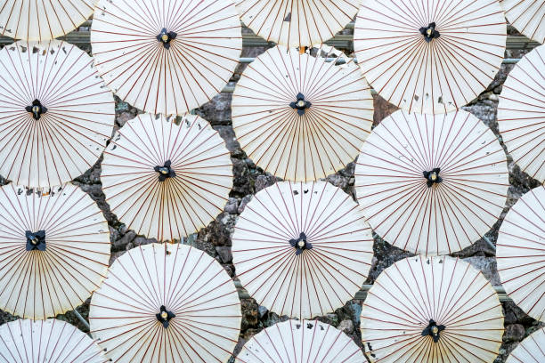 Japanese paper umbrella at Kochi Park in Kochi, Japan.