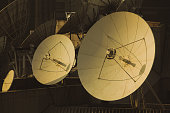 radar station. Satellite Antenna.