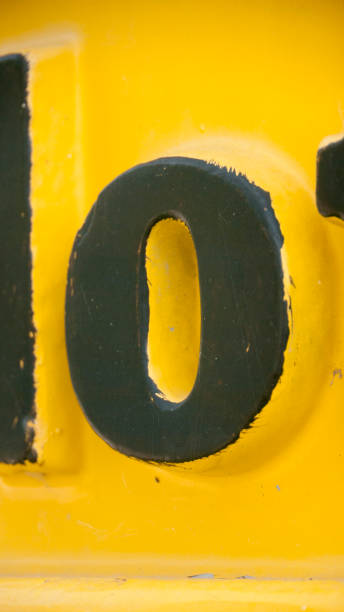 istock Letter O relief in yellow metal machinery surface 1481865878
