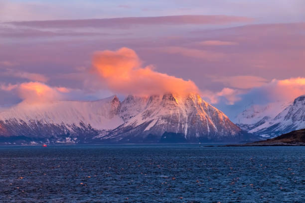 istock Beautiful Winter Sunrise In Norway Mountains 1481867641