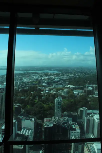 The Skytower is an observation and a telecomunications building in the heart of Auckland, New Zealand. Its height is 328 metres.