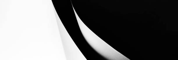 istock black and white geometric background. curl corner, page curl. Abstract creative modern layout. Design element. Paper or page turning. background with sharp shadows, contrast 1481869378