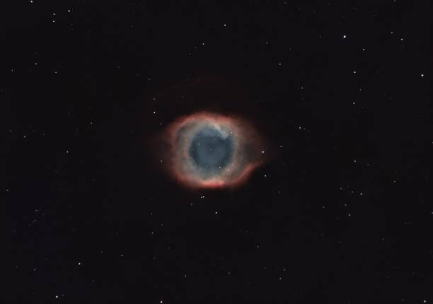 The Helix Nebula A.K.A The Eye of God Photograph of the Helix Nebula processed in HOO palette eye nebula stock pictures, royalty-free photos & images