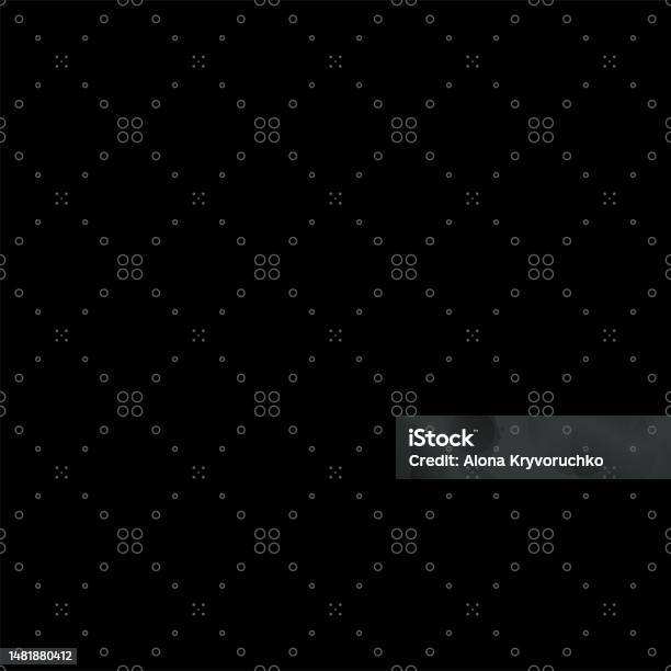 Vector Illustration Geometric Seamless Pattern The Solid Dots And ...