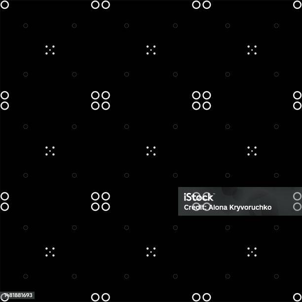Vector Illustration Geometric Seamless Pattern The Solid Dots And ...