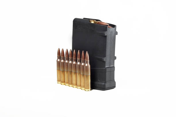 istock Mag with bullets for the AR 15 rifle. 223 rem 1481881792