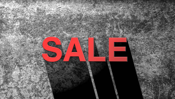 Red Sale Text on the Wall