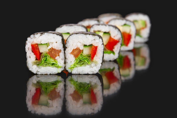 istock Japanese food menu. roll VEGETABLE 1481887592