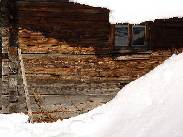 istock Part of a snowed-in ski-lodge 148189861