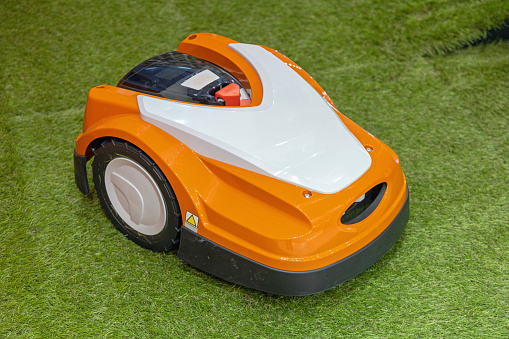 Automated Robotic Lawn Mower Machine Smart Technology