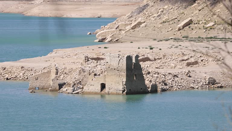 Sant Ponç Reservoir, Drought during 2023 Catalonia, Spain