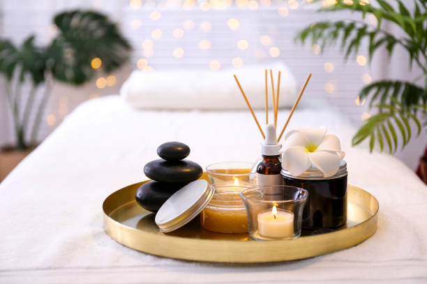 istock Massage room at the evening. 1481911451