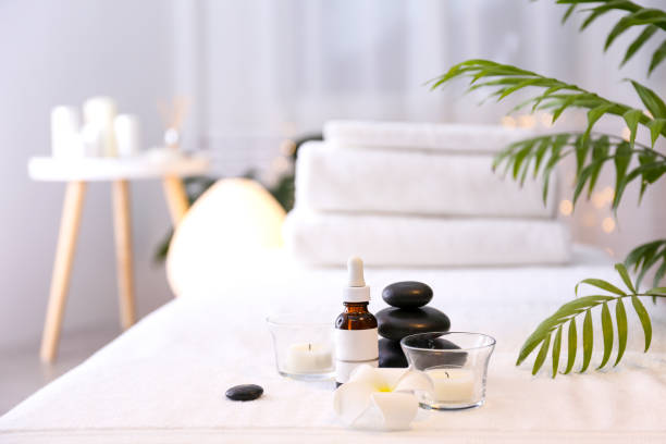 istock Massage room at the evening. 1481911481