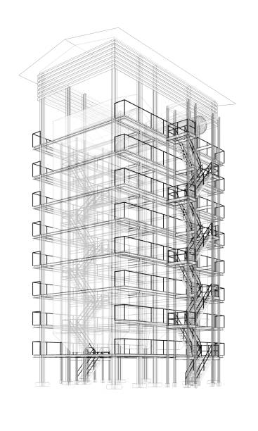 istock 3D illustration of industrial building 1481913672