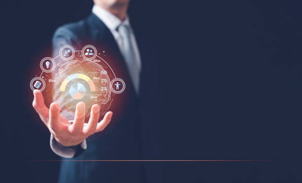 istock Business global internet connection application technology and digital marketing, Financial and banking, Digital link tech, big data. 1481915746