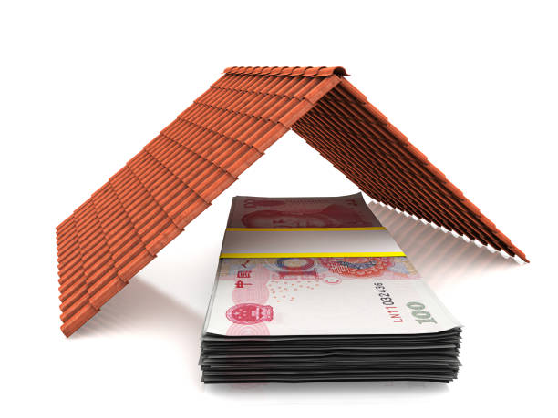 yuan money insurance security protection - shingle bank imagens e fotografias de stock