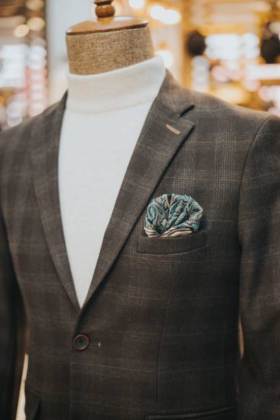 istock Sophisticated classy formal suit on a mannequin on the display 1481917352