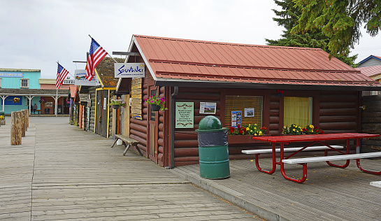 The city park commemorates early Alaskan history with multiple museums and historic displays on site. Fairbanks, Alaska, USA