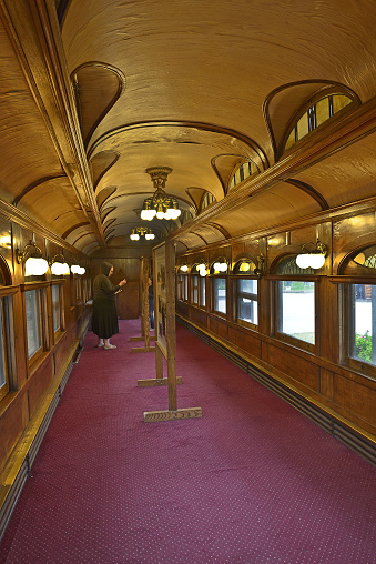 It is the train car that President Warren G. Harding rode in when he came to Alaska in 1923. Fairbanks, Alaska, USA