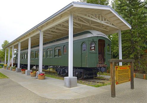 It is the train car that President Warren G. Harding rode in when he came to Alaska in 1923. Fairbanks, Alaska, USA