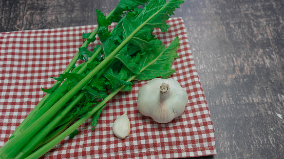 turnip tops , cime di rapa , italian leaf vegetable